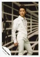 Hey! Say! JUMP / Yuri Chinen / Above-the-knee / Costume white / Right facing / Front view / Official Official photo