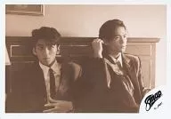 SMAP/森勝行·稻垣吾郎/橫式·坐式·服裝黑白·領帶·視線右側·塞皮亞/正式生寫真