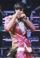 7 WEST / Daiki Shigeoka / Live Photo, Above Knee, Costume Pink, Gold, Left Hand Microphone / ANOTHER 2013