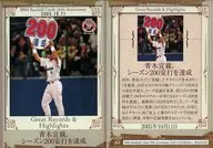 243 (Regular Card) : Norichika Aoki 200 hits this season