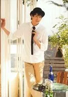 Seiya Inagaki (Teiji INUI) / Costume White, Beige, Shirt, Hat, Crossed Legs, Plain Clothes Shot / Musical "THE PRINCE OF TENNIS" 10 th Anniversary Concert Dream Live 2013