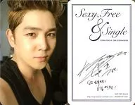 SUPER JUNIOR/Kan-In (Kang-In) clothing Black & Back Print with signature / Sixth Collection Album "Sexy, Free & Single" [Korean Edition] TypeA ver Privilege Torayca