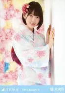 Miona Hori / Upper body / both hands leaning against the wall / 『 Wall 』 / Rare Ver. / Official photo limited to the venue of' Yukata' and' 2015. August-II'