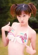 葉里真央/上半身衣服泳衣白色粉色黄色蓝色蝴蝶双手手指插/DVD