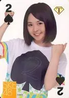 Spade 2 : Rumi Kato / regular card (trump card) / / SKE48 official Treasure CARD (treasure card)