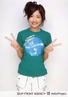 Berryz Kobo / Yurina Kumai / Above the Knee / T-Shirt / Green / Hands Piece / Earth Illustration 「 2006 9.17 sun 」 / Official Official photo