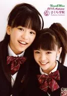 Sakura Gakuin / Nene Sugisaki / Moa Kikuchi / Bust up / Uniform / Ribbon red / Sugisaki opening / 2010. Autumu / Official Official photo