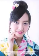 森保圆/托胸·右手腕元·浴衣/"HKT48指原莉乃座长公演>随机生写真(白色腰带)