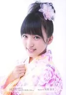 Nako Yabuki / Bust Up / Body Left / Yukata /' HKT48 Rino Sashihara Chair Performance' Random Official photo (white belt)