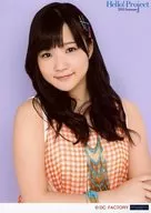 Country Girls / Inaba Aika / Bust-up Clothing Orange Check Pattern / Brace Fold / Background Purple / 2L Size / Hello! Project 2015 SUMMER