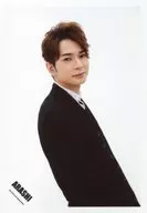 Arashi / Matsujun / Upper Body / Costume black and white / Body facing right / Front view / Japonism Brochure & Goods / Official Official photo