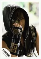 KinKi Kids / Koichi Domoto / Bust up / Costume black gold / Hood cover / Eye-line right / Right-hand fist / Official Official photo