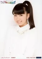 こぶしファクトリー/和田桜子/上半身・衣装白・体左向き・歯見せ・背景白・2Lサイズ/モーニング娘。’15コンサートツアー春 ～ GRADATION ～