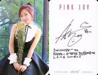 Apink/金南珠(Nam Joo)/背麵附帶印刷版簽名・留言/CD「5th Mini Album Pink LUV」【韓版】特典交換卡