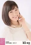 Watanabe麻友/豐胸·身體向右·左手臉/AKB48 2015年11月net shop限定個別生寫真