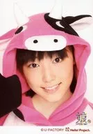 Morning Musume. / Kiyoshi Fukumura / Face Up / Costume Pink White / Hooded / Front View / Morning Musume. 15th Anniversary Concert Tour 2012 Autumn ~ Colorful Character Chef