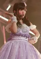 Nana Yamada / Live Photo / Above the Knees, Purple Costume, Right Hand, Left Hand Back, Left Eye, Mouth Opening, Earbud Microphone / "Don't look back!" Old Score Campaign Bonus Official photo