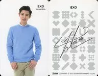EXO/CHANYEOL (チャニョル) / back side print with signature / SUM LIMITED EDITION PHOTO CARD SMTOWN @ coexartiumSUM limited Fortune Cookie event Torayca