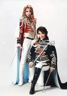 Takarazuka Revue : Masaki Ryu, Rio Asumi, Entire body, Costume : White, Black, Red, Camera Eye,' The Rose of Versailles' and' Takarazuka Revue' official Official photo