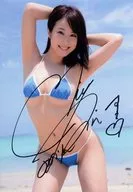 ☆狗童美乃梨/带亲笔签名膝上泳装蓝色双头/Blu-rayENTAME 2015年12月号应征者特典生写真