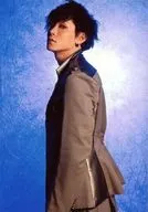 Yuki Tamaki (Shukosai) / Hizagami (Above the Knee) / Costume Gray / Left Direction / Mouth Closed / Background Blue / Character Actor Shot / Event 「 Messiah - the secret of Color - 」