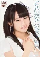 Sakaguchi 渚沙 / Bust up / Costume White / AKB48 CAFE & SHOP limited A4 size Official photo poster 75th edition