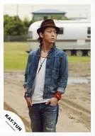 KAT-TUN / Kazuya Kamenashi / Above-the-knee / Cap / Pocket with both hands / Denim / Eye side / Official Official photo