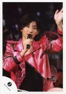 Johnnys Jr. / Kyomoto Taiga / Live Photo, Bust Up, Costume Red Pink, Right Hand Microphone, Left Hand Lift / Official Official photo