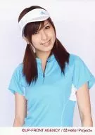 ° C-ute / Erika Umeda / Upper body / / Costume Light Blue / Sun Visor / Tilt Head / Official Official photo