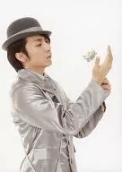 Naoya Satomoto (Gray Man Chairperson) / Upper body / Costume Silver / Both Hands Lifted / Facing Right / Character chief shot / 2L Size / Musical 『 Momo 』