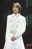 Kinki Kids / Koichi Domoto / Live Photo / Above Knee / Costume White / Gold / Left Front / Right Side / Open Mouth / 2L Size / Endless SHOCK 2014