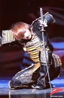 Kinki Kids / Koichi Domoto / Live Photo / Whole Body, Sitting, knee raising, Costume Black, Gold, Left-Hand Sword / Eye Right / 2L Size / Endless SHOCK