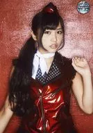 Passpo / Ai Negishi / upper body, raised left hand, red background, "Delusional Hawaiian" costume and logo "PASSPO ☆｣/ Live venue limited sale official Official photo"