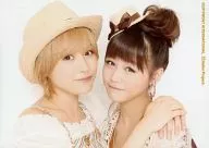 Morning Musume. / Ai Takahashi, Risa Arakaki / Horizontal, Bust up, Costume Beige, White, Red, Facing, Cap, 2L Size / Official Official photo