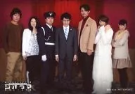 集合(7人)/卧式·全身·石井警服·背景红/DVD｢实时电视剧『立体模型』｣预约特典明信片