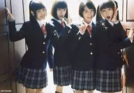 乙女新党/集合(4人)/卧式·膝上·制服尺寸(72mm×103mm)/CD"考试ロッケンロール"特典迷你生写真