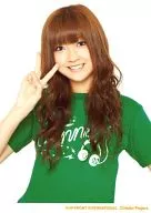 Berryz Kobo / Yurina Kumai / Upper Body / T-Shirt Green / Right Hand Piece / 2L Size / Official Official photo