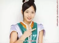 Berryz工房/须藤茉麻/卧式·上半身·衣服绿·白·右「2007/1/28横滨体育馆」·TORAYCA尺寸/官方生写真