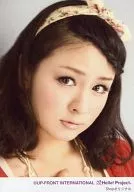 Berryz Kobo / Risako Sugaya / Face up / Costume red / Eye left / Background white / Shop Original / Official Official photo