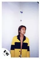 V6 / Takeshi Morita / Upper body / Costume yellow / black / Eye view right / Background white / Official Official photo