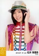 Jurina Matsui / Upper Body / Costume Red / Pink / Left Hand Hat / SKE48 2013 Individual Official photo "2013.07" "Napoleon Costume"