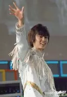 Ya-Ya-yah/鮎川太陽/上半身・衣装白・右手パー・ライブフォト・ジャニーズJr.の大冒険!’07/公式生写真