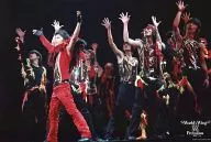 Takki & Wings / Tsubasa Imai / Horizontal, Whole Body, Live Photo, Costume Red, Both Hands Lifted, Back-Back Dancer, Background Black / 2L Size / World' Swing Wings Premium2008