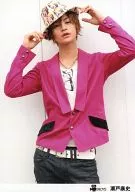 D-BOYS / Koji Seto / Kneecap / Costume Pink / Both Hands Hat / Background White / Official Official photo