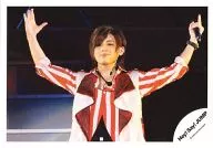 Hey! Say! JUMP / Ryosuke Yamada / Live Photo, Horizontal, Upper Body, Costume White Orange Stripe, Both Hands Lifting / Official Official photo