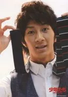 Kansai Johnnys Jr. / Takahiro Hamada / Bust up / Costume best grey / Shirt white / Both hands tie / Background white / Boys' Jail in the Sky