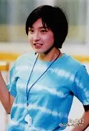 No. 042 : Ryoko Hirosue / Upper Body / Costume Light Blue / Whistle / Official Bromide