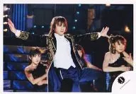 KinKi Kids / Koichi Domoto / Live Photo, Horizontal, Above the Knee, Costume Black, Gold, Vest White, Both Hands Spread, Subon Blue / Official Official photo