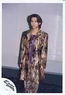 KinKi Kids / Domoto Kouichi Knee-Upper / Costume Leopard Pattern Gold / Black / Inner Purple / Body Facing Left / Official Official photo