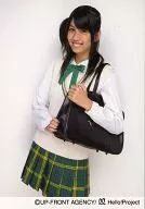 ° C-ute / Erika Umeda / Uniform, Above the Knees, Ribbon Green, Left Hand Bag, Background White / Official Official photo